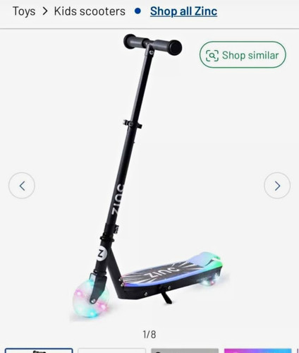Zinc kids push scooter - zinc,